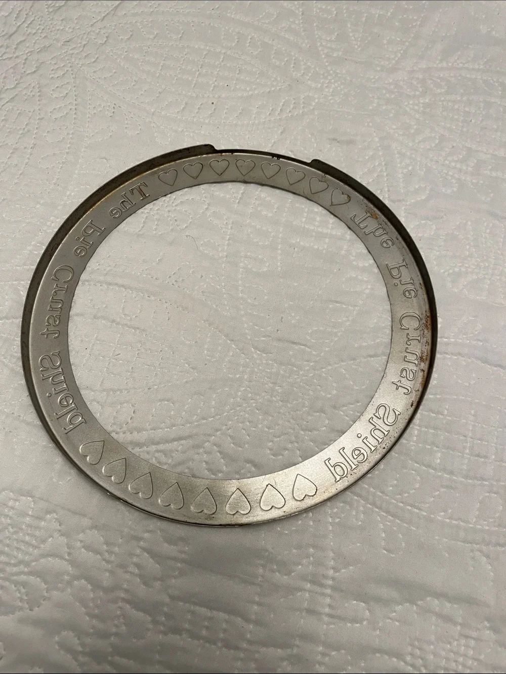 Norpro Reusable Aluminum Pie Crust Shield Protects Pie Crust Edges From Burning